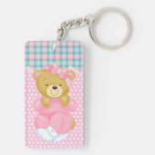 Niedlicher Teddy Bär Schlüsselanhänger (Rückseite)