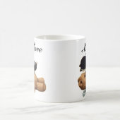 Niedlicher Teddy-Bär und schwarze Katze - meine Kaffeetasse (Mittel)