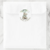 Niedlicher Teddy-Bär Verlasse jedes Alter zum Gebu Runder Aufkleber (Tasche)