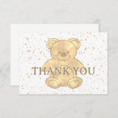 Niedlicher Teddy Bar Vielen Dank Dankeskarte (Vorne/Hinten)