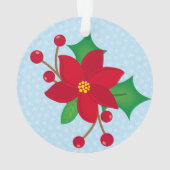 Niedlicher Teddy Bär Weihnachten Weihnachten Ornament (Rückseite)