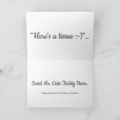 Niedlicher Teddy Bär wird bald gut *Individuelle N Karte (Innenseite)