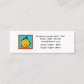 Niedlicher Teddy-Bären-Babysitter-Service Mini Visitenkarte (Rückseite)