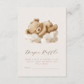 Niedlicher Teddy-Bärentaucher-Windeln Begleitkarte (Vorderseite)