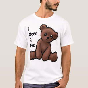 Niedlicher Teddy-Bärn-T - Shirt "ich benötige ei