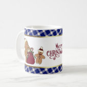 Niedlicher Teddy Bear and Gingerbrot Man Kaffeetasse (Vorderseite Links)