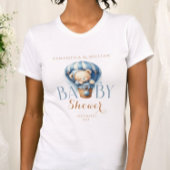 Niedlicher Teddy Bear Blue Floating Ballon T-Shirt