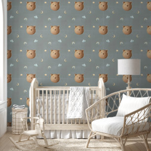 Niedlicher Teddy Bear Clouds Regenbogen Dreamy Kin Tapete