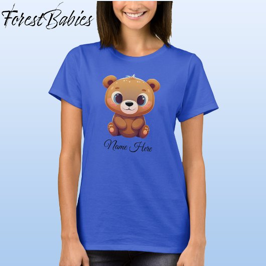 Niedlicher Teddy Bear Cub Animal Cartoon Graphic � T-Shirt