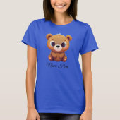 Niedlicher Teddy Bear Cub Animal Cartoon Graphic � T-Shirt (Vorderseite)
