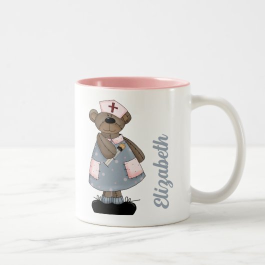 Niedlicher Teddy Bear Custom Gift Tasse für Kranke (Rechts)
