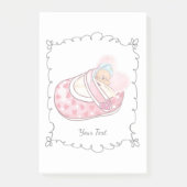 Niedlicher Teddy Bear Individuelle Name Post-it Klebezettel (Vorderseite)