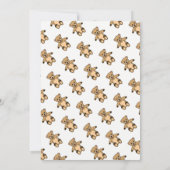 Niedlicher Teddy Bear Kinder Junge Geburtstag Einladung (Rückseite)