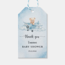 Niedlicher Teddy Bear Little Pilot Baby Dusche Gef Geschenkanhänger