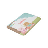 Niedlicher Teddy Bear Picnic Outdoor Kids Zimmerde Badematte (Schrägansicht)