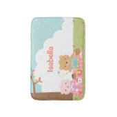 Niedlicher Teddy Bear Picnic Outdoor Kids Zimmerde Badematte (Vorderseite Vertikal)