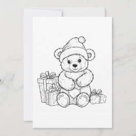 Niedlicher Teddy Bear Santa Kids Weihnachten