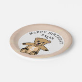 Niedlicher Teddy Bear Toy Kid's Geburtstag Pappteller (Schrägansicht)