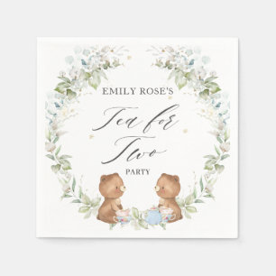Niedlicher Teddy Bears Tee für 2. Geburtstag Part Serviette