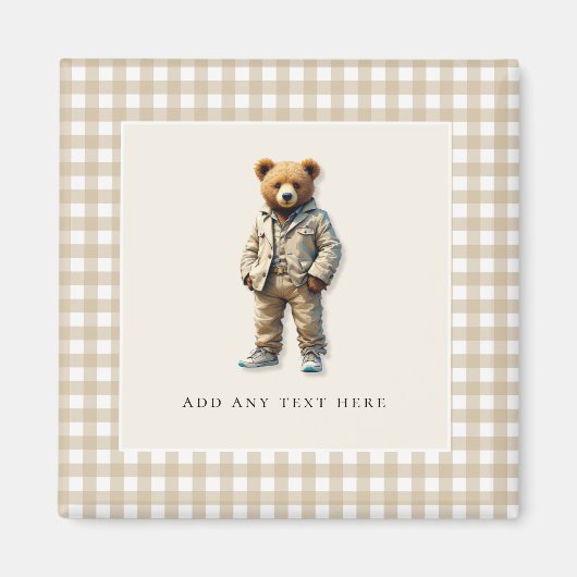 Niedlicher Teddy Magnet (Vorne)