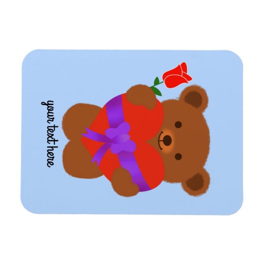 Niedlicher Teddybär #1 Magnet (Horizontal)