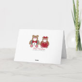 Niedlicher Teddybär 40. rubinischer Hochzeitstag Karte (Rückseite)