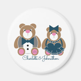 Niedlicher Teddybär 45. Saphirhochzeit Magnet