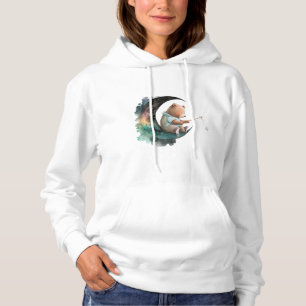 Niedlicher Teddybär auf dem Mond, Plush-Cartoon-Bä Hoodie