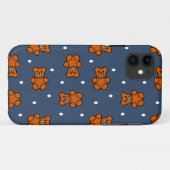 Niedlicher Teddybär auf Polka dot Case-Mate iPhone Hülle (Rückseite (Horizontal))
