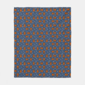 Niedlicher Teddybär auf Polka dot Fleecedecke (Vorderseite)