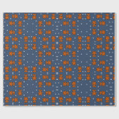 Niedlicher Teddybär auf Polka dot Geschenkpapier (Flach)
