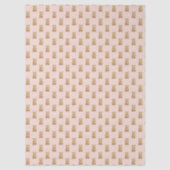 Niedlicher Teddybär Blush Pink Seidenpapier (Vorderseite)