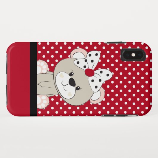 niedlicher Teddybär Case-Mate iPhone Hülle (Rückseite (Horizontal))