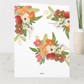 Niedlicher Teddybär danke Regenbogen Babydusche (Rückseite)