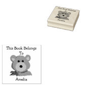 Niedlicher Teddybär Dieses Buch gehört Gummistempel (Stempel)