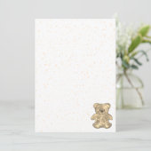Niedlicher Teddybär Einladung (Stehend Vorderseite)