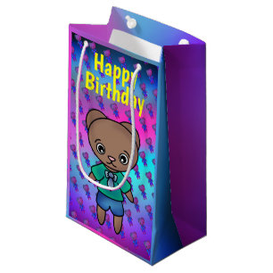 Niedlicher Teddybär für Geburtstage Kleine Geschenktüte