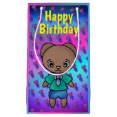 Niedlicher Teddybär für Geburtstage Kleine Geschenktüte (Vorderseite)