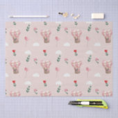 Niedlicher Teddybär Geschenk Ballon Valentinstag Seidenpapier (Handwerk)