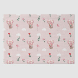 Niedlicher Teddybär Geschenk Ballon Valentinstag Seidenpapier