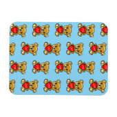 Niedlicher Teddybär Herz mit Liebe - Adorable Magnet (Horizontal)