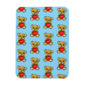 Niedlicher Teddybär Herz mit Liebe - Adorable Magnet (Vertikal)