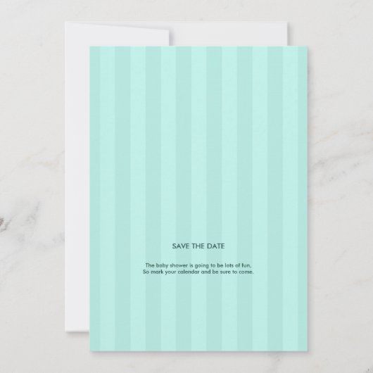 Niedlicher Teddybär in Rahmen | Einladung zur Kind (Rückseite)