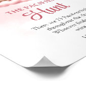 Niedlicher Teddybär in Rosa Der Schnuller Jagd Poster (Ecke)