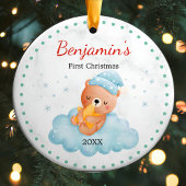 Niedlicher Teddybär Keramik Ornament