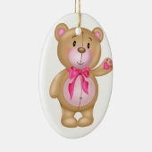 Niedlicher Teddybär Keramikornament (Rechts)