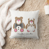 Niedlicher Teddybär Kissen (Decke)