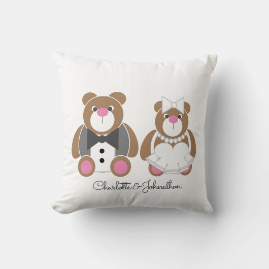 Niedlicher Teddybär Kissen (Vorderseite)