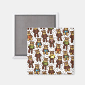 Niedlicher Teddybär Magnet (Vorderseite/Rückseite)