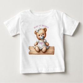 Niedlicher Teddybär mit Balloons und Geschenken Baby T-shirt